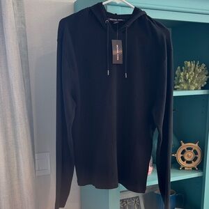 Michael Kors Mens Resort Black Hooded Pullover NWT